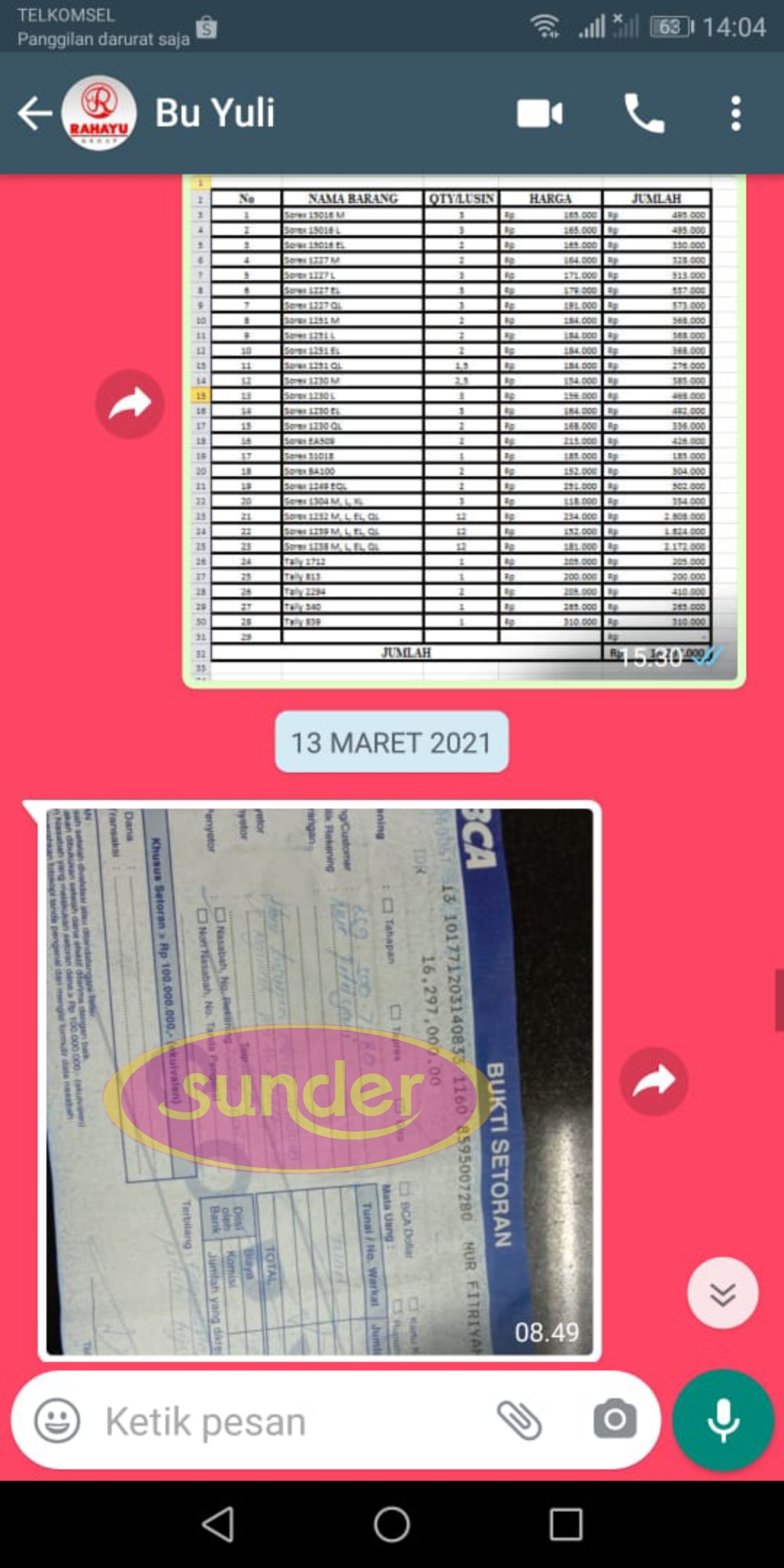 Testimoni Sunder, Testimoni Sunder Pusat Grosir Pakaian Dalam Trusted, Sentra Pakaian Dalam